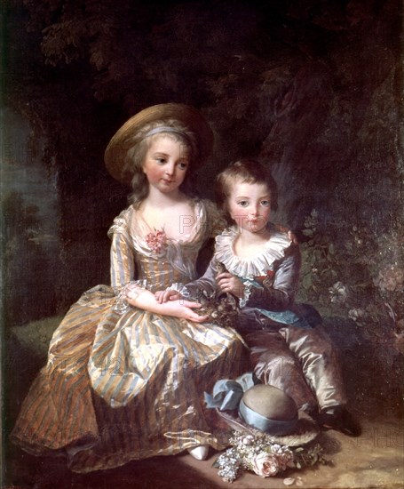 Elisabeth Vigée-Lebrun, Madame Royale et son frère le Dauphin