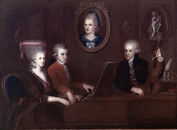 Nepomuk della Croce, Portrait de la famille Mozart