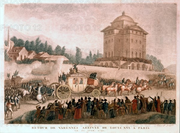 The return from Varennes (June 23, 1791)