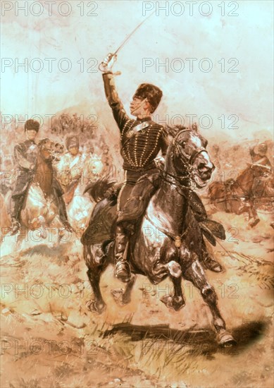 Jean-Baptiste-Edouard Detaille, le colonel de Wasseigne pendant la guerre de 1870