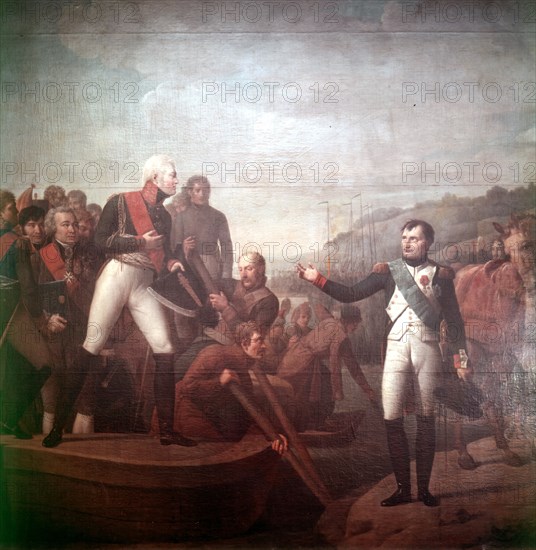 Serangeli, Napoleon I and Tsar Alexander at Tilsitt (July 7-9, 1807)