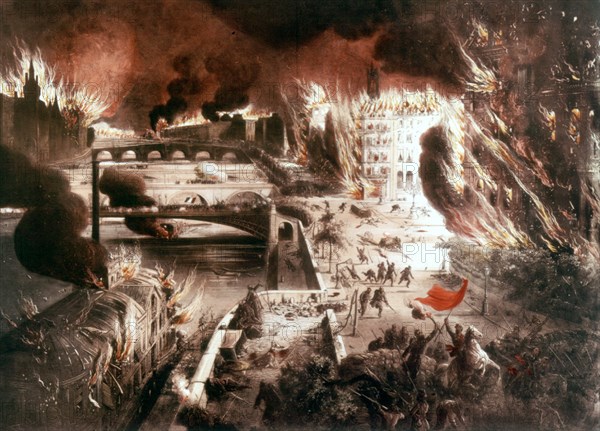 The Bloody Week (May 22-28, 1871) of the Commune. Paris is burning.