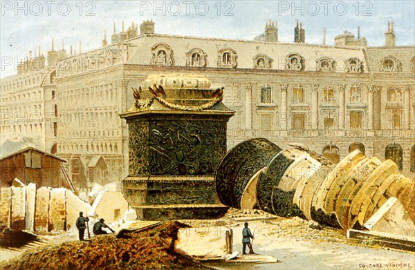 Destroying public monuments during the Commune