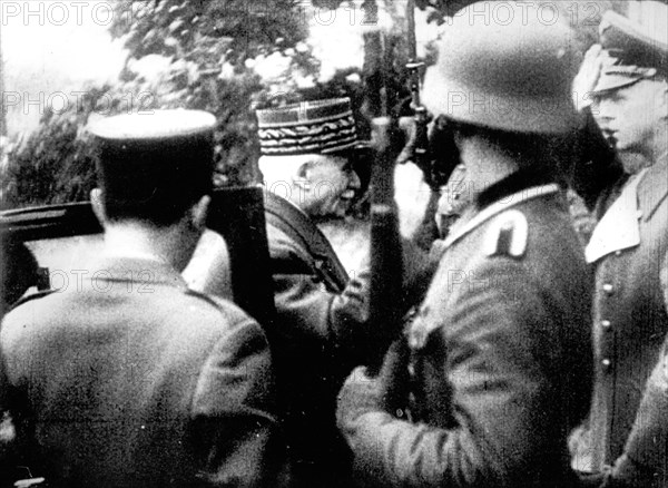 Arrivée du maréchal Pétain à Montoire le 24 octobre 1940