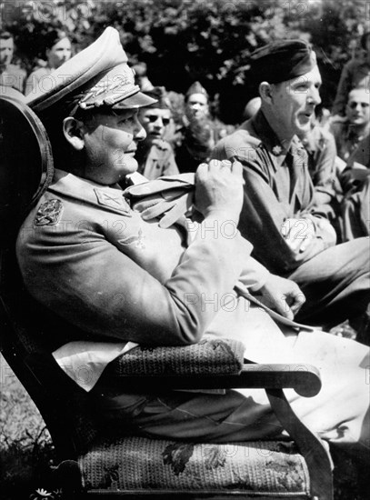 Hermann Göring après sa reddition à l'armée américaine.