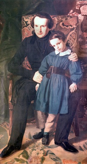 Victor Hugo et son fils. Musée Victor Hugo