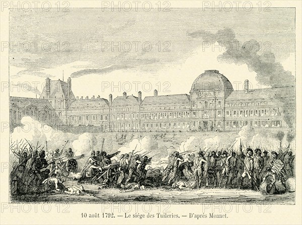The siege of the Tuileries.