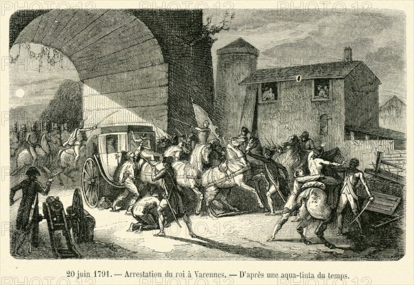 The King's arrest at Varennes.