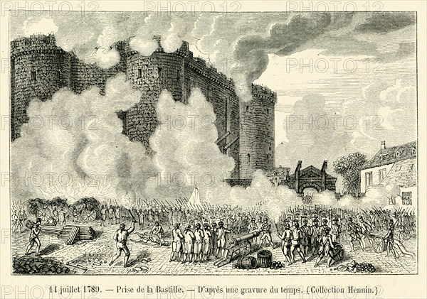 Prise de la Bastille le 14 juillet 1789