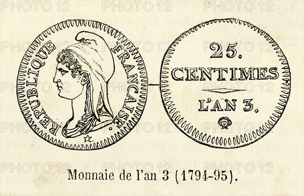 Monnaie de l'an 3 (1794-1795).