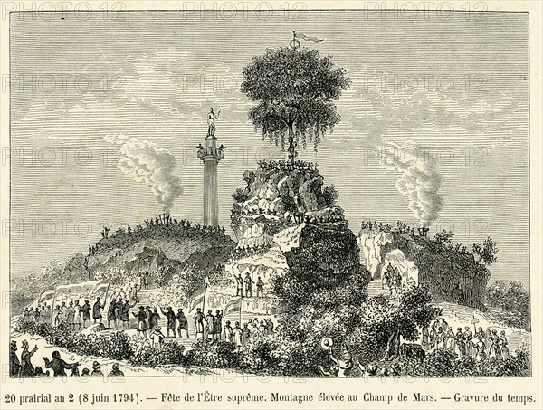 20 prairial an 2 (8 juin 1794). Fête de l'Etre suprême.