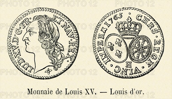 The Louis d'or coin.