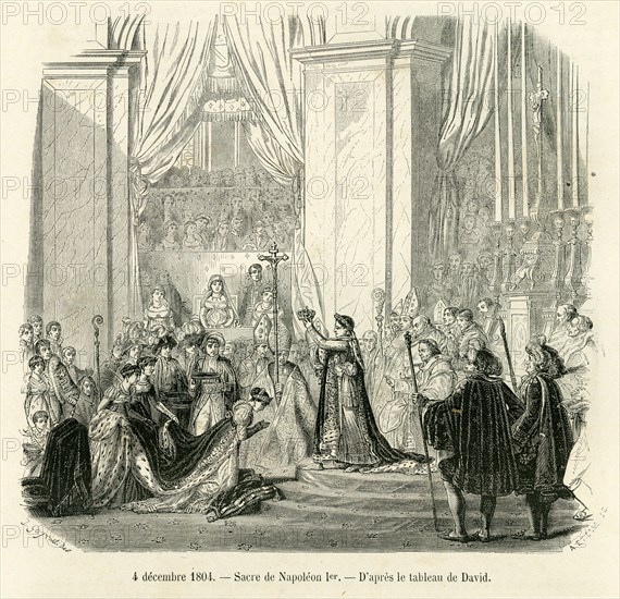 Sacre de Napoléon 1er.