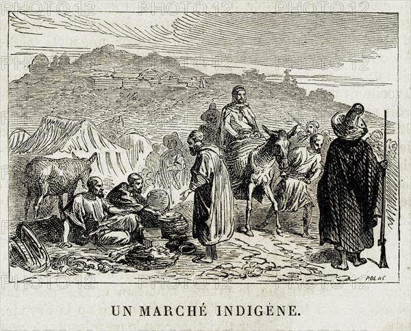 Maghreb. Algérie. Un marché indigène.