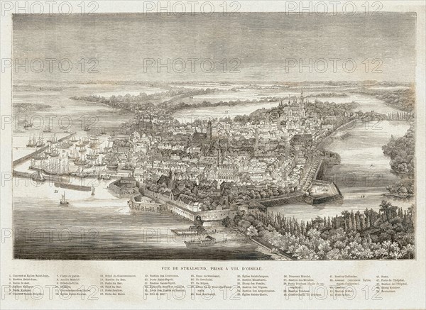 Panoramic view of Stralsund.