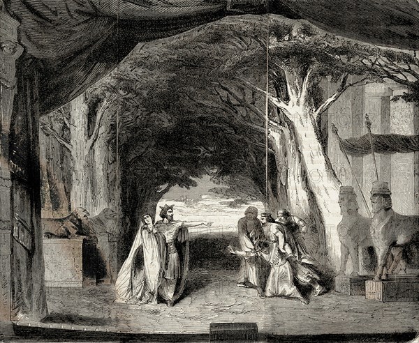 Théâtre français (1864). Esther, acte III scène IV.