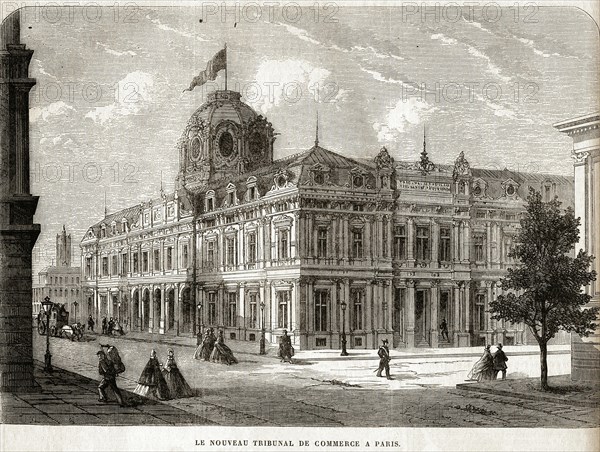 Le nouveau tribunal de commerce de Paris.