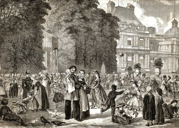 Le jardin du Luxembourg (1864)