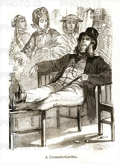 England. Caricature. English daily life.