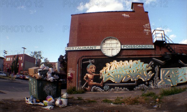 Montreal - Quebec. Popular Art. Street paintings.