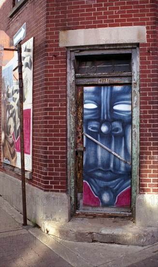 Montreal - Quebec. Popular Art. Street paintings.