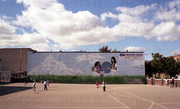 Montreal - Quebec. Popular Art. Street paintings.