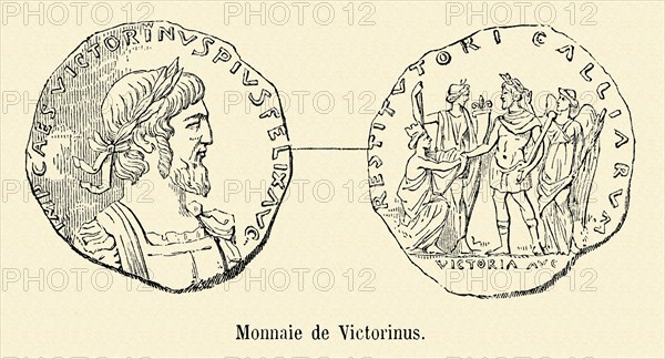 Monnaie frappée sous le règne de Victorin