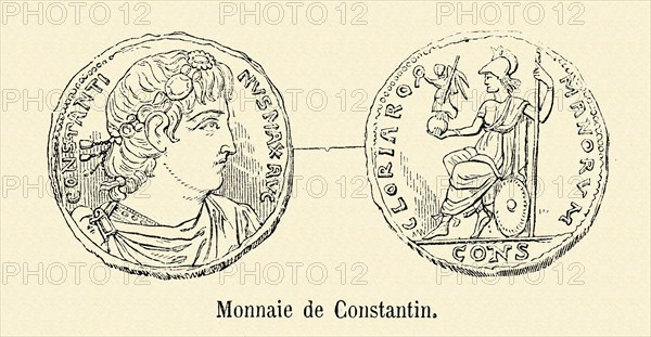 Monnaie frappée sous le règne de Constantin Ier