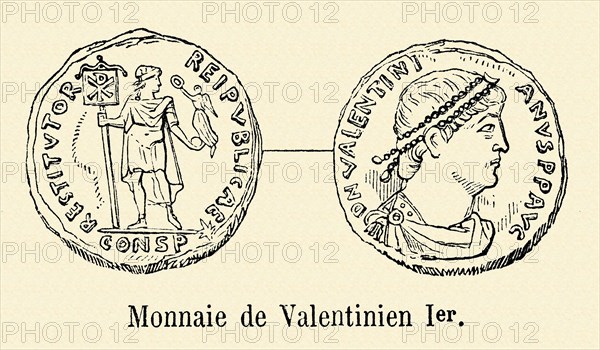 Monnaie frappée sous le règne de Valentinien Ier