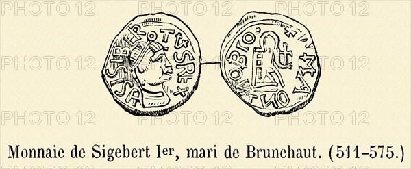 Coin minted under the regn of Sigebert I