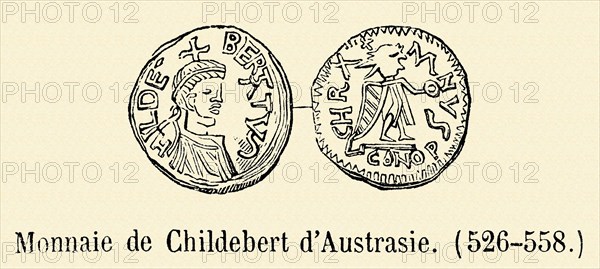 Monnaie frappée sous le règne de Childebert II