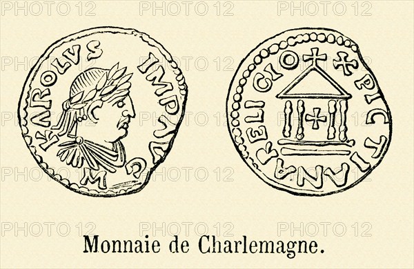 Coin of Charlemagne.