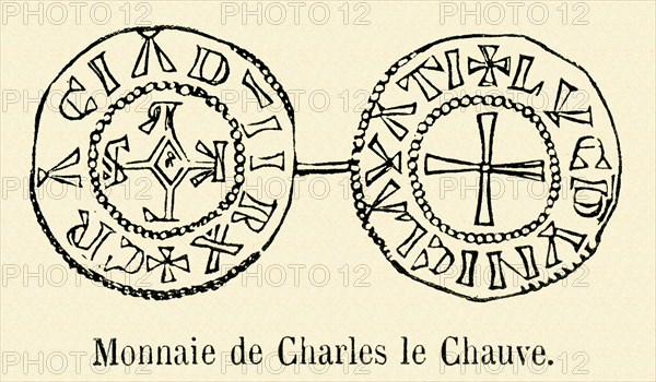 Coin of Charles the Bald.
