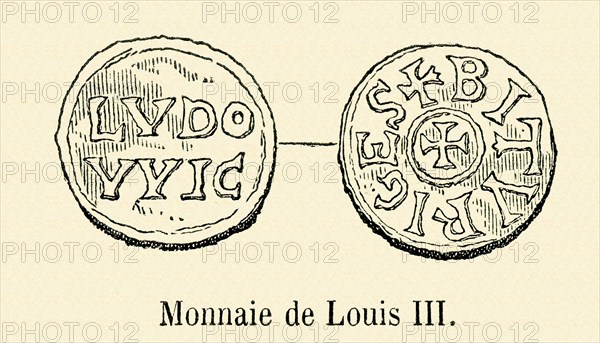 Coin of Louis III.