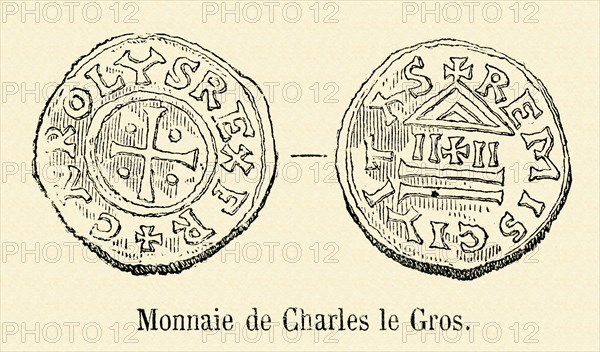 Monnaie de Charles le Gros.