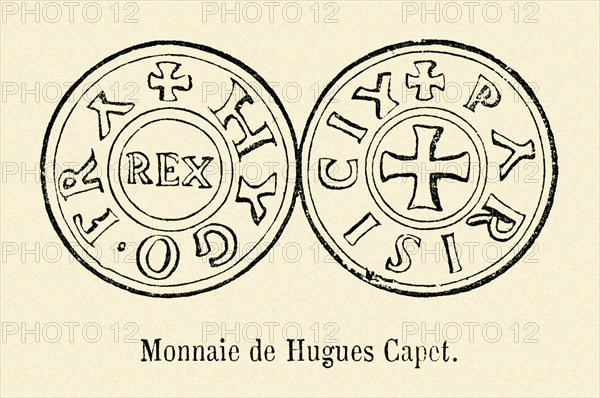 Coin of Hugues Capet.