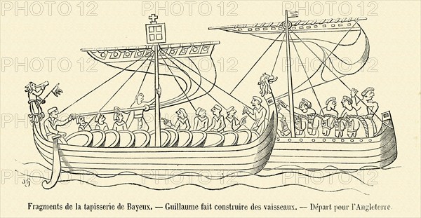 Fragments de la tapisserie de Bayeux.