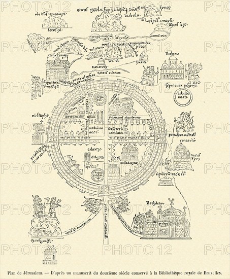 Plan de Jérusalem.