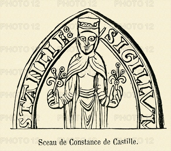 Seal of Constance of Castile.