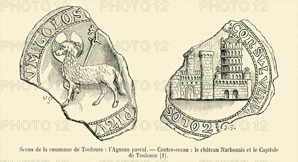 Sceau de la commune de Toulouse.