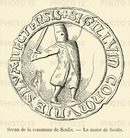 Sceau de la commune de Senlis.