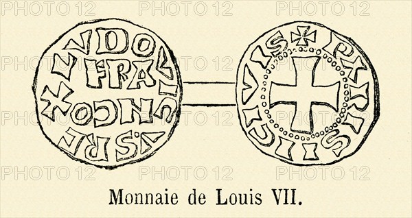 Monnaie de Louis VII.