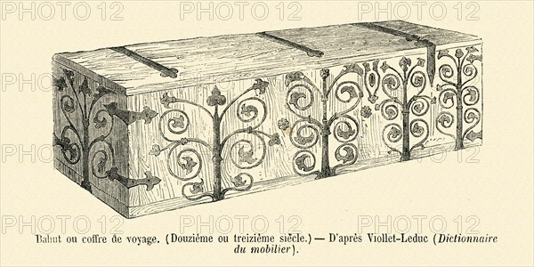 Chest or travelling box.