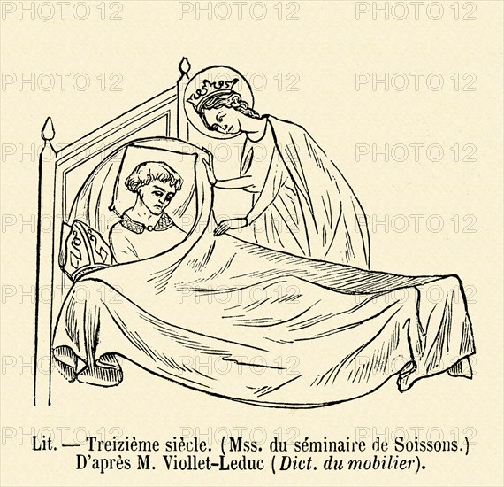 Bed a bedridden patient.