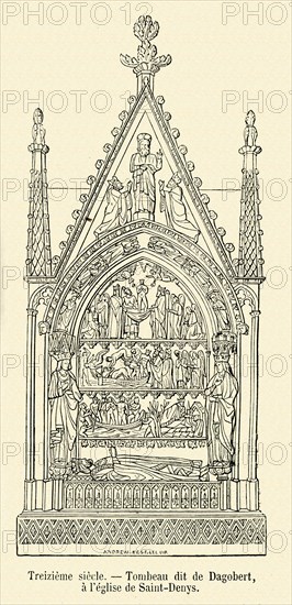 Tombeau dit "de Dagobert" à la basilqiue Saint-Denis.