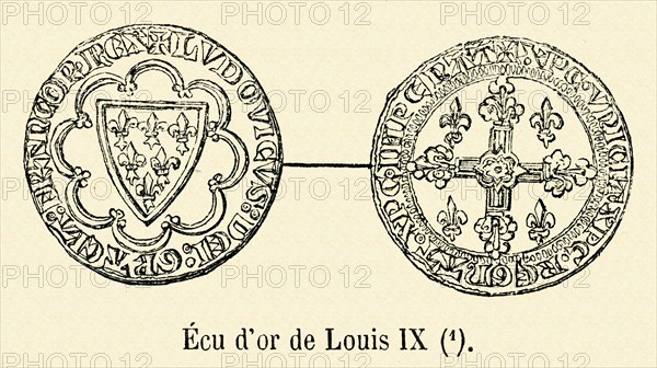 Ecu d'or de Louis IX.
