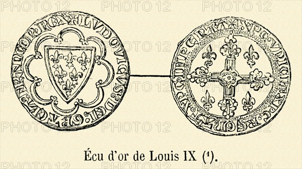 Gold shield of Louis IX.