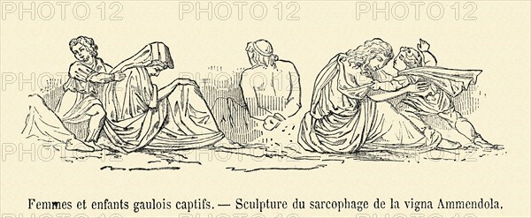 Gallic women and children captives.
