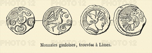 Gallic coins, found in Lime.