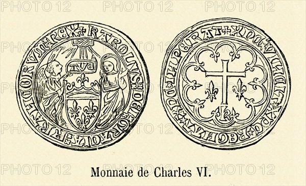 Coin of Charles VI.
